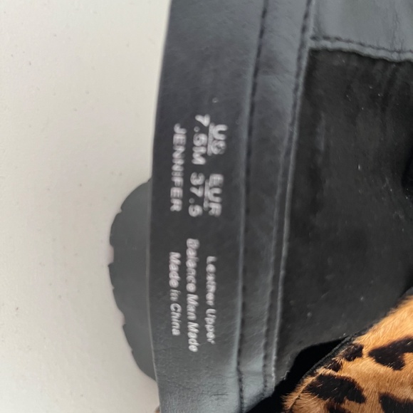 Sam Edelman women’s leopard brown/caramel combat boots studded calfhair Jennifer - Picture 10 of 11